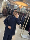 Butik Arya Omuz Detaylı Lacivert İkili Takım