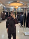 Butik Arya Parça Detaylı İkili Takım (Mürdüm)