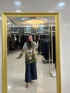 Goblen Desenli Blazer Ceket