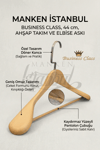 Geniş Omuzlu 44 Cm Ahşap Ceket Askısı