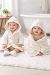 % 100 Pamuk 0 - 24 Ay Kutu İçerisinde Bornoz seti 2410 2473