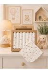 %100 Coton 7li Bebek Ağız Silme Mendili