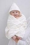 %100 Organik Pamuklu Banyo seti ( Muslin Havlu, kapüşonlu Havlu ,1 Adet Kese 2566 2548