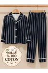 Bebek & Çocuk Pamuklu Kumaş Çizgili ve Leopar Desenli Pijama Takımı 131 (BEDEN ÖLÇÜLERİ AÇIKLAMA KISMINDA MEVCUTTUR)