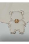Cute Bear ( ayıcıklı) Ekru, bej, Gri, Mavi Renk Çeşitli Erkek 5Lİ Hastane Çıkışı 1454