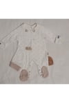 Erkek Bebek Şapkalı Tulum 2li set 1097
