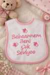 Su Geçirmez Babaannem Beni Çok Seviyor Baskılı Bebek Mama Önlüğü