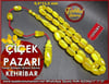  Özel İşçilik Sıkma Kehribar Tesbih 6,5*11,5 mm Çiçek Pazarı