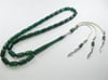 5X10 mm YANAR DÖNER YOSUN YEŞİLİ SIKMA KEHRİBAR TESBİH