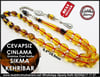 Ateş Kehribar Tesbih 6,5*10,5 mm İsminize Özel Harfli Cevapsız Çınlama