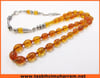 ATEŞ KEHRİBARI TESBİH 6.5x10 mm SU DAMLASI ORANGE