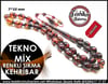  Renkli Sıkma Kehribar Tesbih 7*10 mm Tekno Mix 
