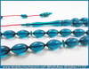 ATEŞ KEHRİBAR TESBİH 6,5*11,5 mm RAFİNERİ MAVİ
