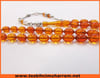 ATEŞ KEHRİBARI TESBİH 6.5x10 mm SU DAMLASI ORANGE