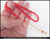 FLEXI GLASS TESBİH 6x9 mm NAR KIRMIZI  BEKA-YI RUH
