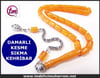 SIKMA KEHRİBAR TESBİH 7x11 mm DAMARLI KESME HABİKE