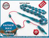 ATEŞ KEHRİBAR TESBİH 6,5*11,5 mm RAFİNERİ MAVİ