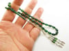5X10 mm YANAR DÖNER YOSUN YEŞİLİ BEYZİ SIKMA KEHRİBAR TESBİH