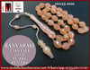 PEMBE KUVARS TAŞ TESBİH 10x13 mm FASETALI BANYABAŞI