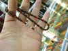 5X10 mm TESBİH-ÜL LEHİDE KAHVE SİYAH DAMARLI SIKMA KEHRİBAR TESBİH