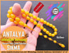 Kayısı Kehribar TesbihlerTM13260Abdullah Karataş Usta Kehribar Tesbih | Antalya Lüks Damarlı Çubuk Malzemeden TesbihTespih Sıkma Kehribar I Lüks Damarlı Çubuk Malzemeden Antalya Tesbih 