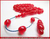 Alman Cherry Amber Kehribar Tesbih 9*12 mm Kiraz Mevsimi 