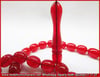 Alman Cherry Amber Kehribar Tesbih 9*12 mm Kiraz Mevsimi 