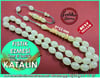 Katalin Tesbih 9*12 mm Eski Alman Fıstık Ezmesi