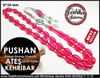 Gümüş Püsküllü Ateş Kehribar Tesbih 6*10 mm Pushan