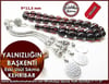 Eski Usül Sıkma Kehribar Tesbih 9*11,5 mm Yalnızlığın Başkenti 