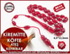 ATEŞ KEHRİBAR TESBİH 6,5*11,5 mm KİREMİTTE KÖFTE