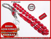 Gümüş Püsküllü Ateş Kehribar 7*10,5 mm Benim Adım Kırmızı
