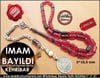 Gümüş Püsküllü Sıkma Kehribar Tesbih 5*10,5 mm İmam Bayıldı