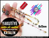 Katalin Ve Bağa TesbihlerTM13637Metin Ali Maltaş Usta Tornası | Fosilli Damla Görünümlü Katalin Tespih, Simli Tasarım, 
