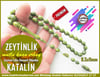 Katalin Ve Bağa TesbihlerTM13425Mutlu Kaan Erbay Usta El İşçiliği Tespih | Zeytuni Renk Katalin, Lüks Damarlı Yeşil, Beyzi Kesim 
