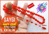 Katalin Ve Bağa TesbihlerTM14606Öner Erol Usta İmzalı Katalin Tespih I Kırmızı Renk Çubuk Saygı TesbihÖner Erol Usta İmzalı Katalin Tespih I Kırmızı Renk Çubuk Saygı Tesbih