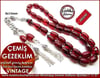 Orjinal Gümüş Püskül Vintage Sıkma Kehribar Tesbih Çemişgezeklim
