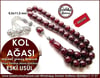 Orjinal Gümüş Tasarım Eski Usül Sıkma Kehribar Tesbih Kol Ağası 