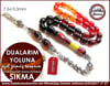 Orjinal Gümüş Tasarım Özel İmameli Süzme Sıkma Kehribar Tesbih Dualarım Yoluna