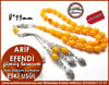 Orjinal Özel Gümüş Tasarım Eski Döküm Sıkma Kehribar Arif Efendi
