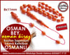 Osman Kiraz Ustadan Antika Baston Sapından Yapılma Kayısı Osmanlı Sıkma Kehribar Tesbih Osman Bey