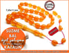 Özel Çalışma Orange Objeden Eski Alman Katalin Tesbih Süzme Bal