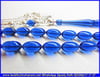 Özel İpek Püskül Flexiglass Tesbih 7*12 mm Nazar Boncuğu 