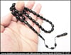 Özel İşçilik Alman Siyah Katalin Tesbih 8X12 mm Jaguarın Dönüşü