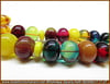 Özel İşçilik Color Mix Sıkma Kehribar Tesbih 11*14 mm Masaldan Öte 