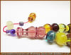 Özel İşçilik Color Mix Sıkma Kehribar Tesbih 11*14 mm Masaldan Öte 