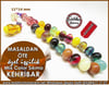 Özel İşçilik Color Mix Sıkma Kehribar Tesbih 11*14 mm Masaldan Öte 