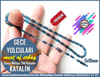 Katalin Ve Bağa TesbihlerTM12391Özel İşçilik Kapsül Kesim Eski Tavla Pulundan Katalin Tesbih KeklikÖzel Çalışma Eski Alman Gece Mavisi Katalin Tesbih Gece Yolcuları