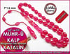 Özel İşçilik Magenta Katalin Tesbih 7*11 mm Mühr-ü Kalp 