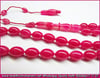 Özel İşçilik Magenta Katalin Tesbih 7*11 mm Mühr-ü Kalp 
